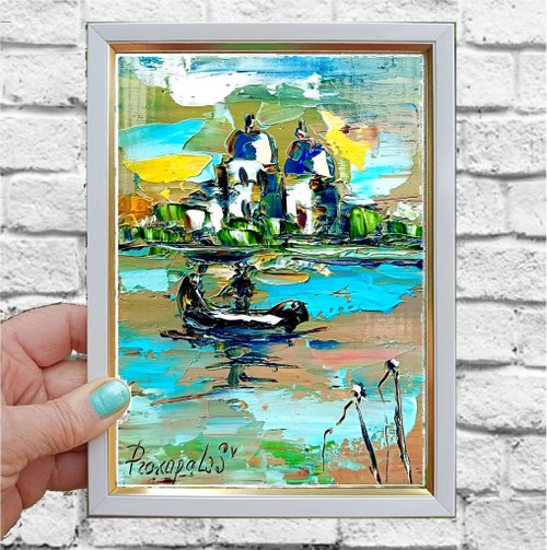 ヴェネツィア絵画 イタリア 油絵 花 ヴェネツィア オリジナル