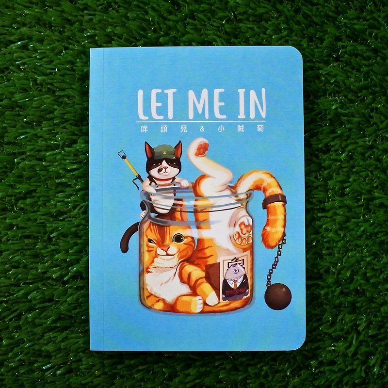 3 Cat Shop Kitty Notebook-MeowHeadとLittleThief Chrysanthemum - ノート・手帳 - 紙 