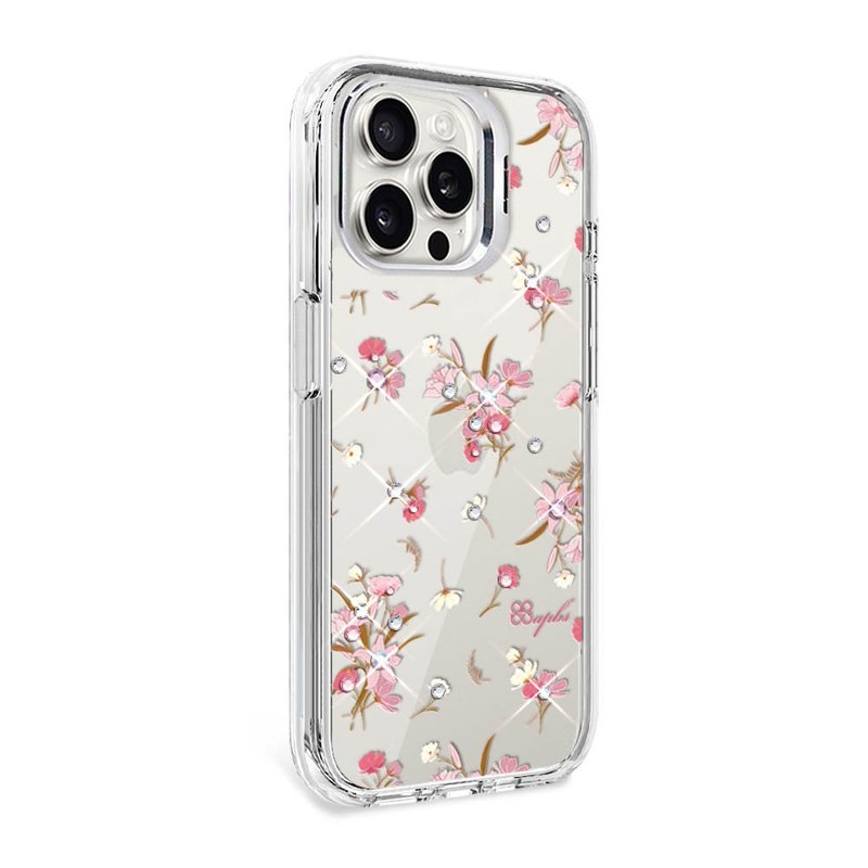 iPhone 全系列 防震雙料隱形立架水晶彩鑽手機殼-小清新-蘆莉草 - 手機殼/手機套 - 其他材質 多色