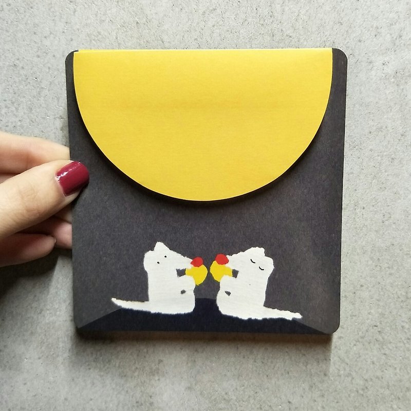 Bologna-Mr. Field Mouse and the Giant Cheese Moon-Post-it Notes - กระดาษโน้ต - กระดาษ 