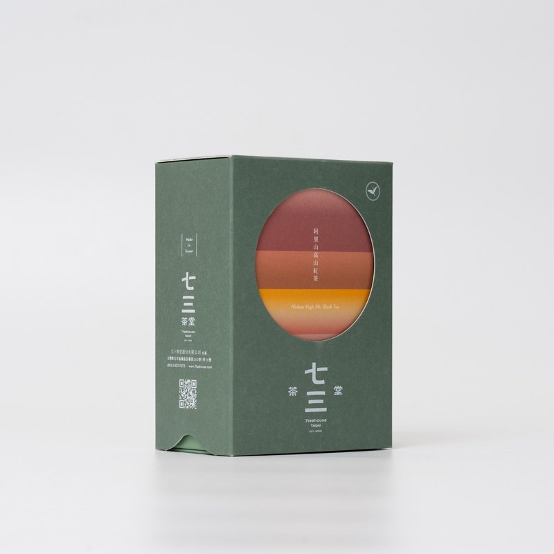 Qisan Tea Hall Premium Original Leaf | Alishan Alpine Black Tea 100g – Hardcover Box - Tea - Paper Green