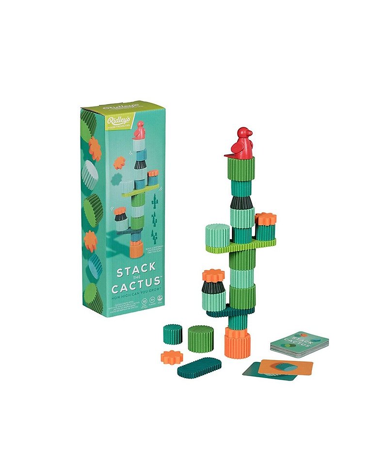 British Wild & Wolf and Ridley joint fun wood cactus Jenga game group - Other - Wood Green