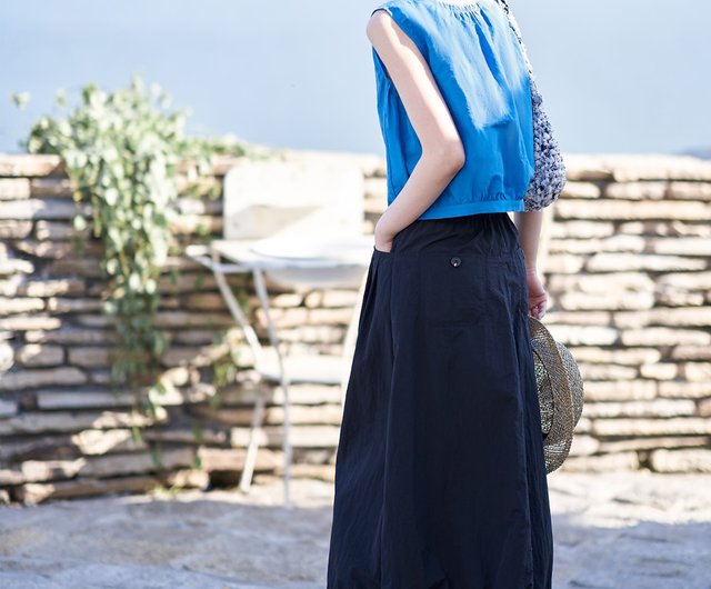 Tooling Style Drawstring Balloon Skirt|Skirt|Two-color|Summer|Sora