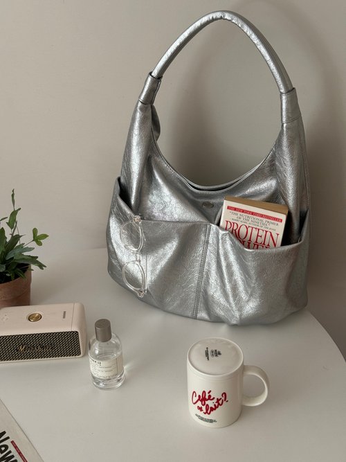☆韓国の人気☆【THE ALLY】☆バッグ☆Emily ba.g☆ The Ally from Korea | EMILY BAG | Silver | 2ways Shoulder