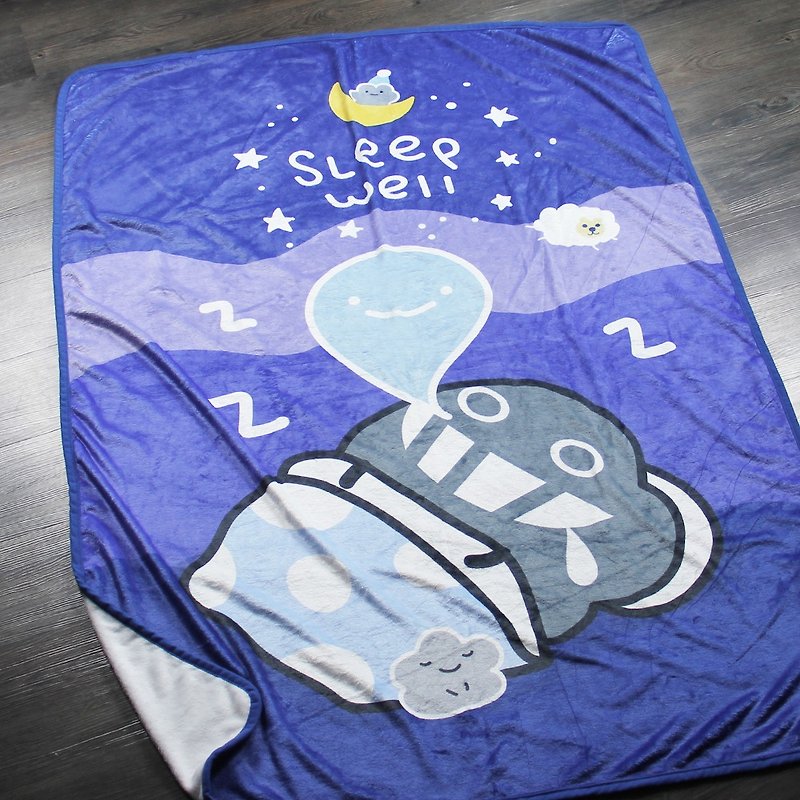 Dustykid "Sleep Well" Blanket - ผ้าห่ม - วัสดุอื่นๆ สีน้ำเงิน