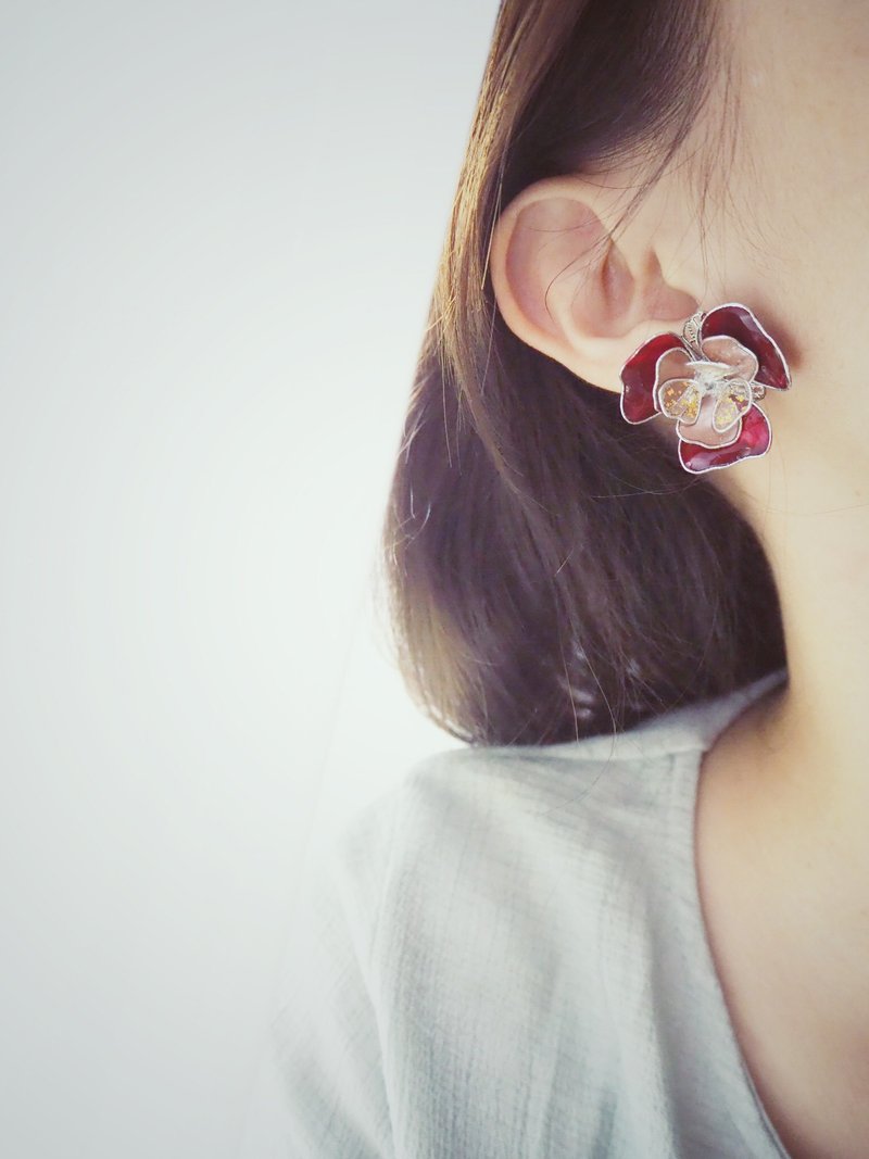 In the Mood for Love Red Resin Earrings - Earrings & Clip-ons - Resin Red