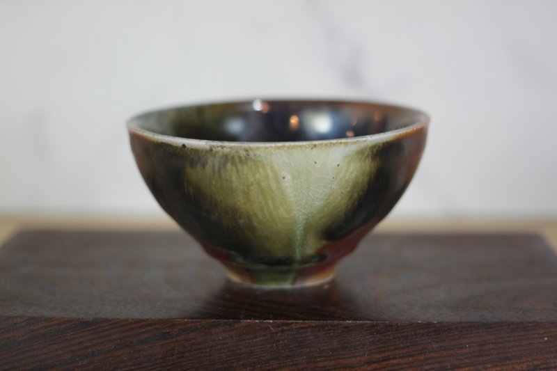 【送禮好物】120ml 天目釉 柴燒茶杯 茶碗 鶯歌名家葉敏祥作品 - 茶壺/茶杯/茶具 - 瓷 