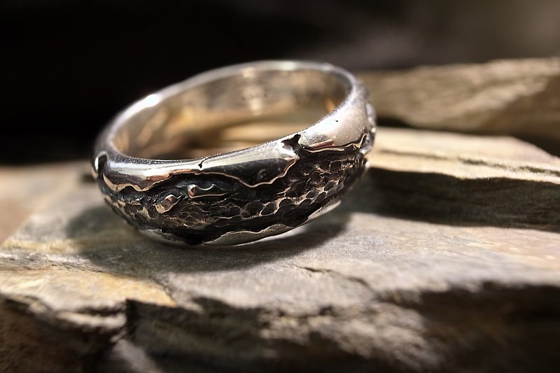 lava ring - General Rings - Sterling Silver 