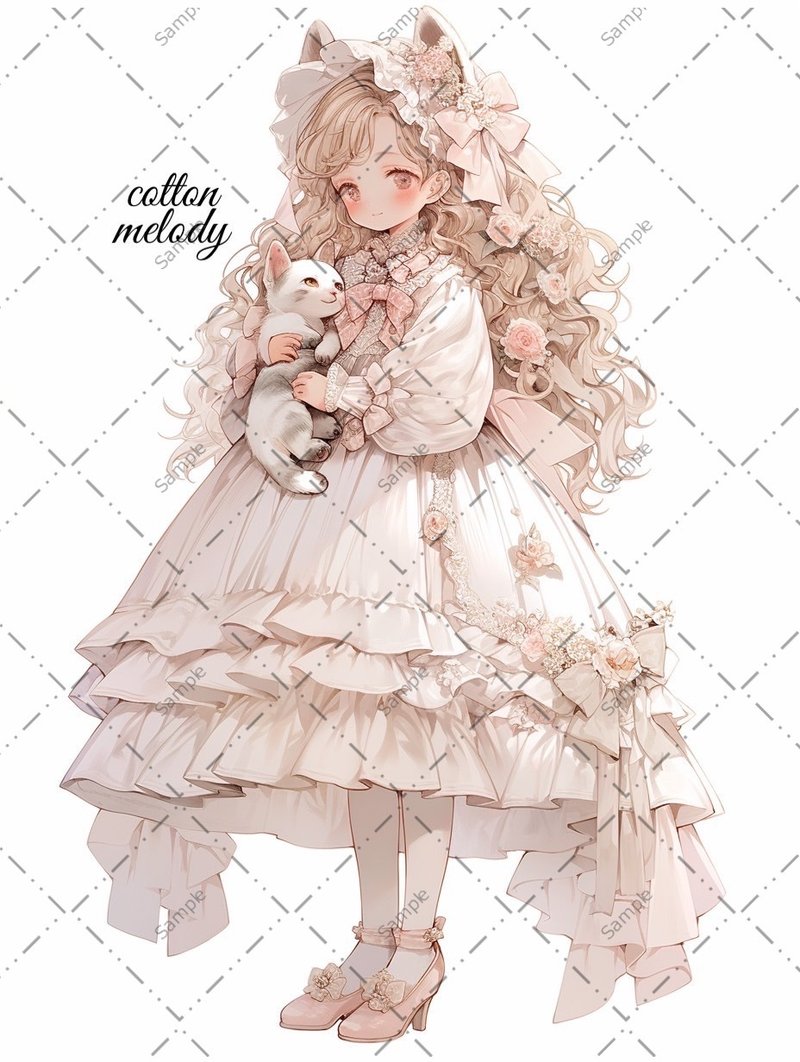 original sticker no.33 人物ステッカー オリジナルステッカー 人物ステッカー 女の子ステッカー オリジナル人物ステッカー - 貼紙 - 紙 