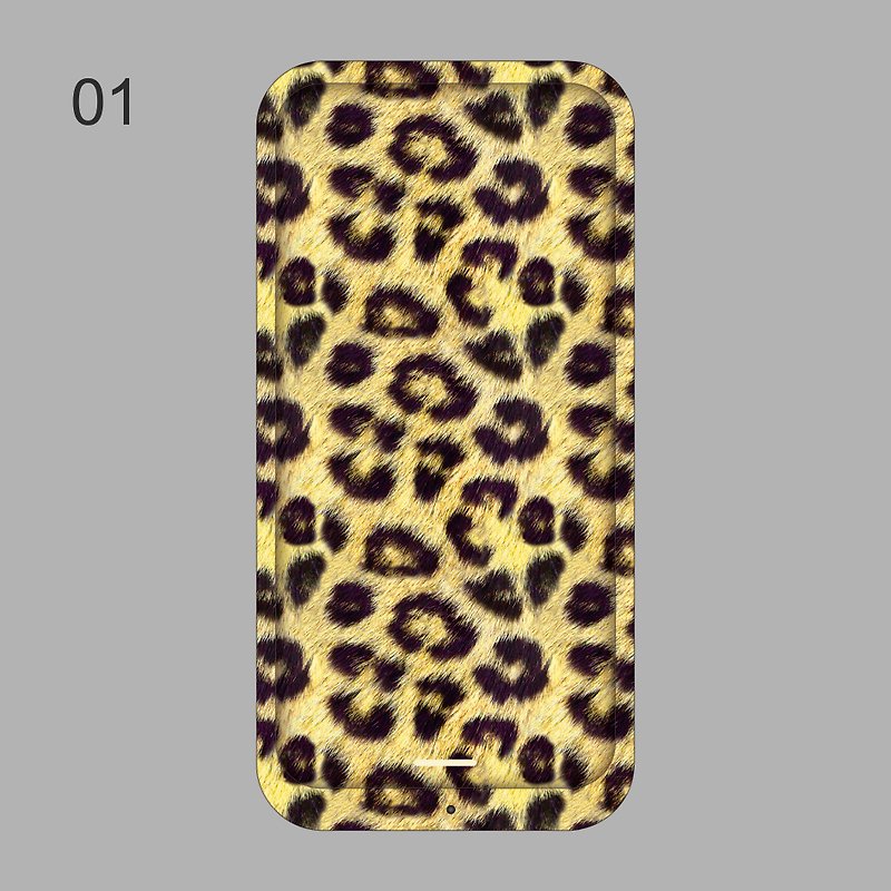 叢林豹紋皮革-客製化彩繪行動電源01 - 行動電源/充電線 - 塑膠 
