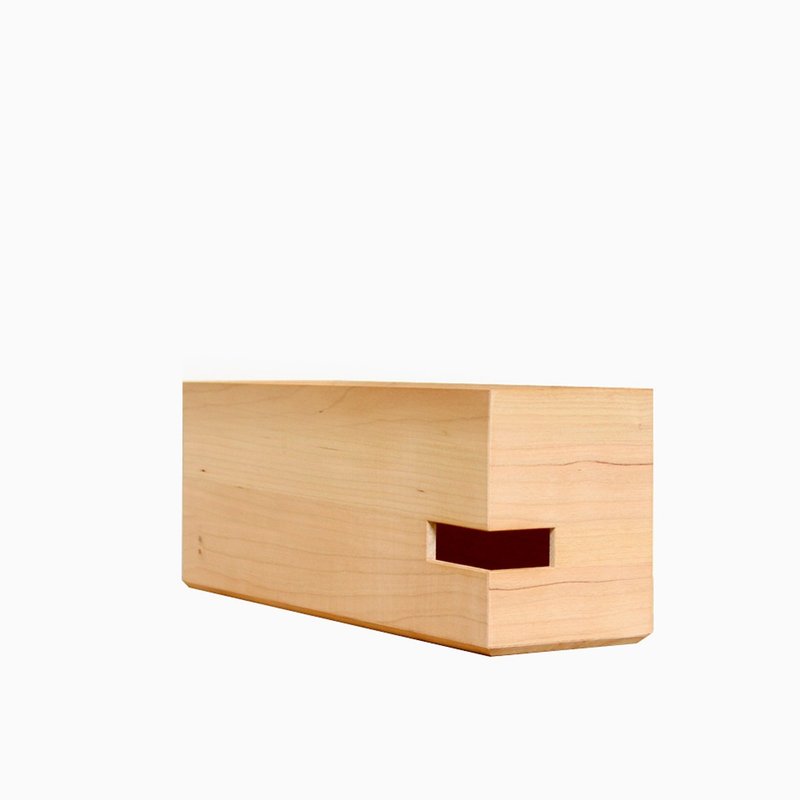 黑櫻桃A4盒子文件橫半 - 收納箱/收納用品 - 木頭 咖啡色