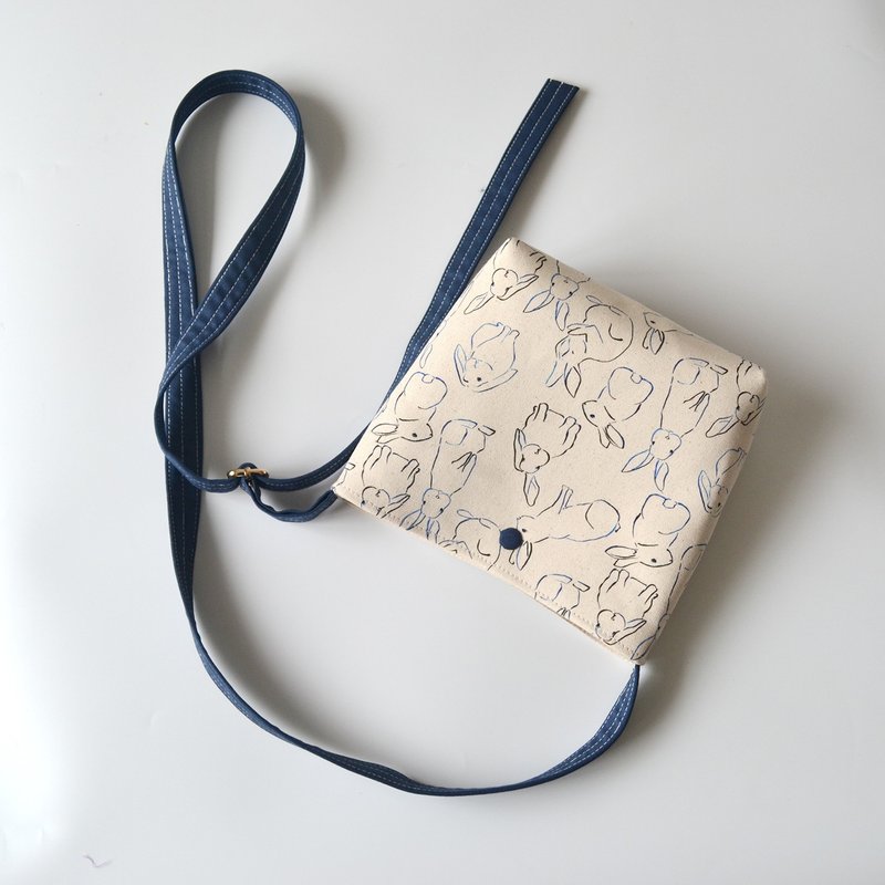 Crossbody Bag/ Shoulder Bag/ Canvas Bag/ Rabbit - Messenger Bags & Sling Bags - Cotton & Hemp 