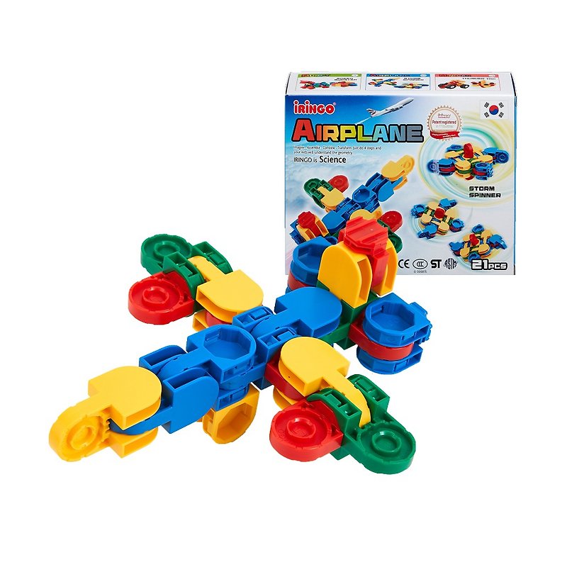 South Korea iRingo Variety Creative 3D Building Blocks - Mini Series (Airplane) - Kids' Toys - Plastic Multicolor