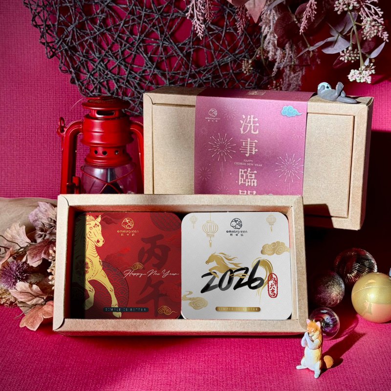 Chinese New Year Handmade Soap Gift Box - สบู่ - วัสดุอื่นๆ สีแดง