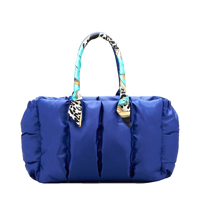 VOUS Luxury Mother Bag Starry Blue + Blue Ocean Scarf - กระเป๋าคุณแม่ - เส้นใยสังเคราะห์ สีน้ำเงิน