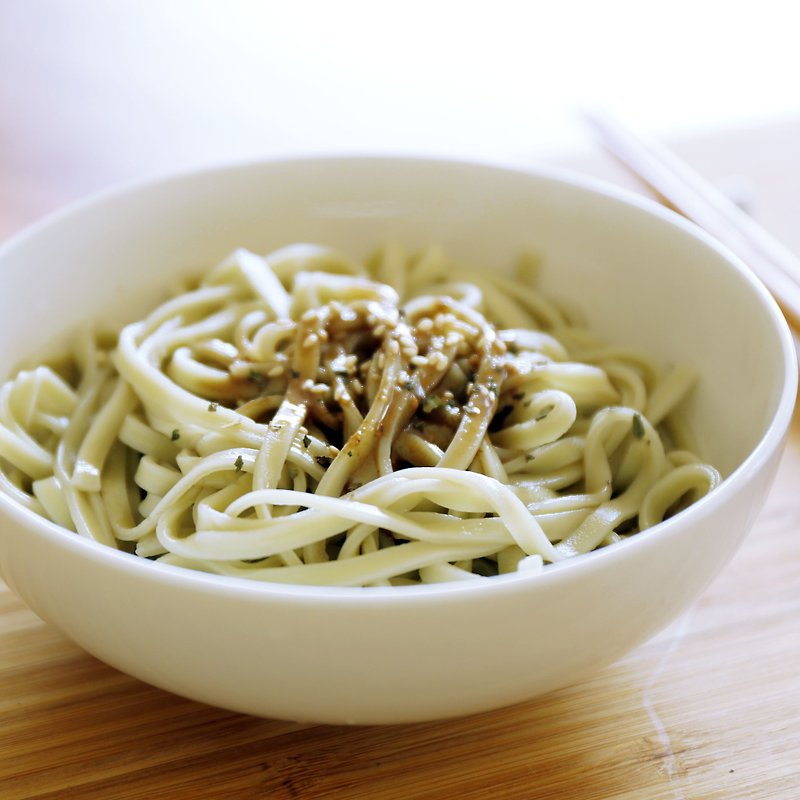 Forest pasta "summer noodles combination" 21 pack combination (noodles / pepper / hemp / sesame / spicy / sand tea / sesame oil / onion /) ☀ summer limited spike taste, natural handmade sun noodles, - บะหมี่ - อาหารสด สีเขียว