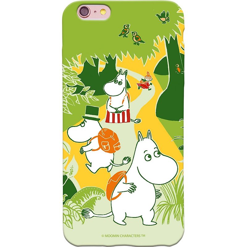 [iPhone Series] Authorized by Moomin - full version hard case fully covers the fun of Moomin outing - Phone Cases - Plastic Green