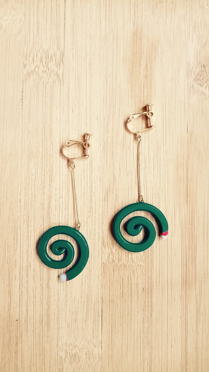 Mosquito Coils Eearring - Earrings & Clip-ons - Pottery Green