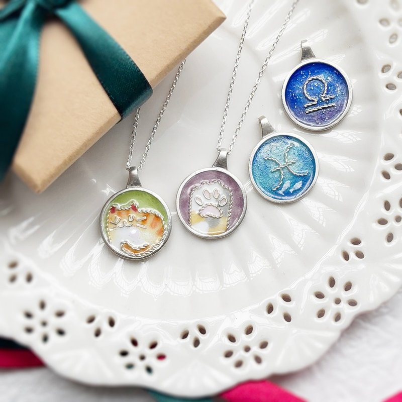 雙人體驗【麻花掐絲項鍊】 琺瑯工藝輕體驗 飾品金工體驗 - 金工/飾品 - 琺瑯 