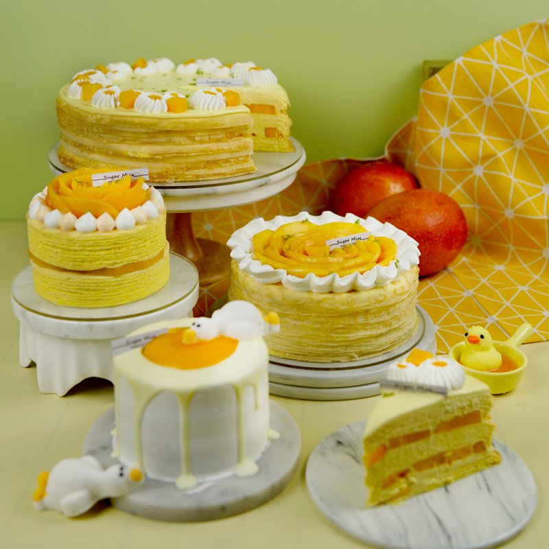 Passion mango layer cake 4 inches - เค้กและของหวาน - วัสดุอื่นๆ 