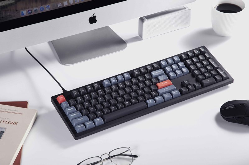 Keychron V6 RGB 定制機械鍵盤 (旋紐版本) (黑色) - 電腦配件 - 聚酯纖維 