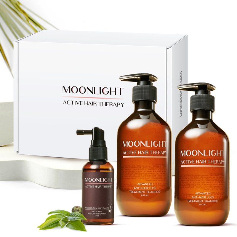 Moonlight 進化版 鞏固髮根豐盈禮盒 - 洗髮精/餅/皂 - 其他材質 橘色