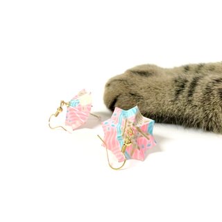 【SGS検査合格品】日本の折り紙シリーズ イヤリング 小傘風（限定カラー）