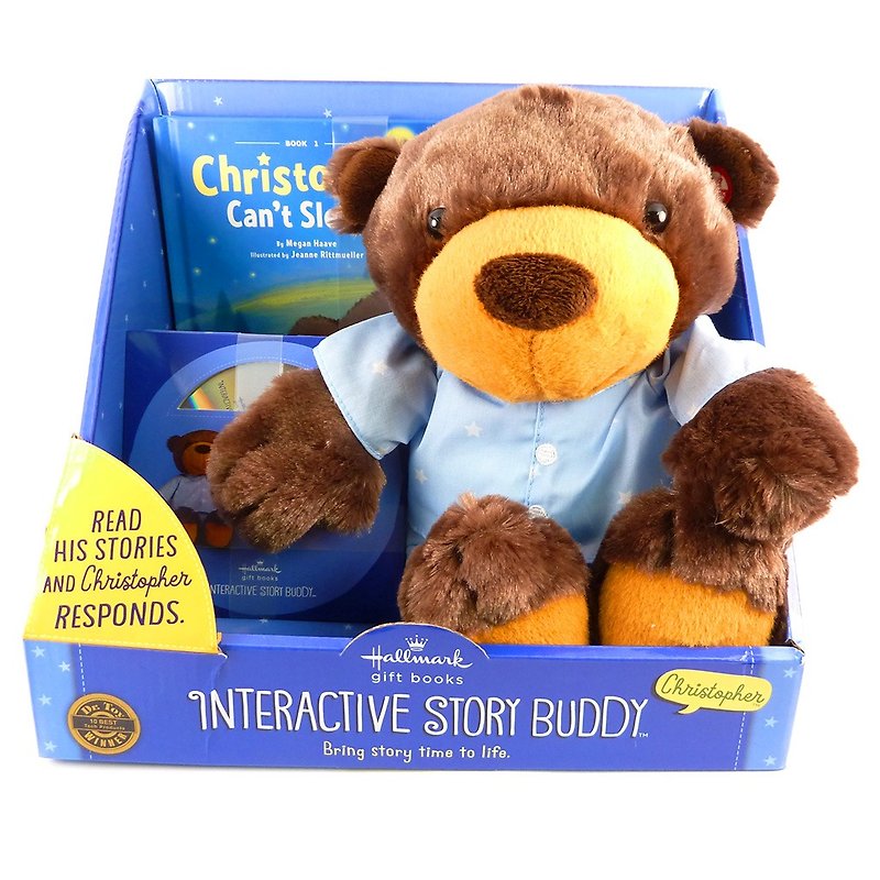 Good night! Chris & Interactive Children's Books Group (attached CD) (with sound) - Stuffed Dolls & Figurines - Cotton & Hemp Brown