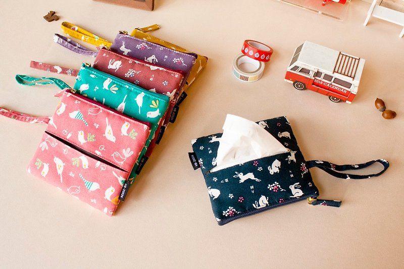 【花布戀Fabric Series】棉棉+面紙收納包