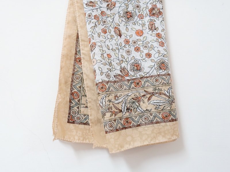 Awhile一時 | Vintage 絲巾 no.27 - 絲巾 - 棉．麻 多色