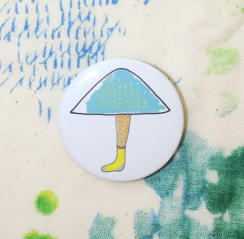 Magnetic tin badge: The umbrella - Badges & Pins - Other Metals Multicolor