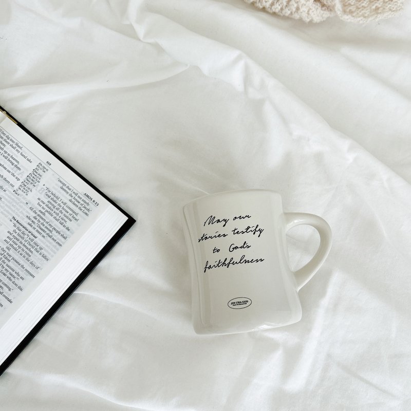 JIN CHA GOD【Retro Mug】May our stories testify to God's fa - แก้ว - ดินเผา ขาว