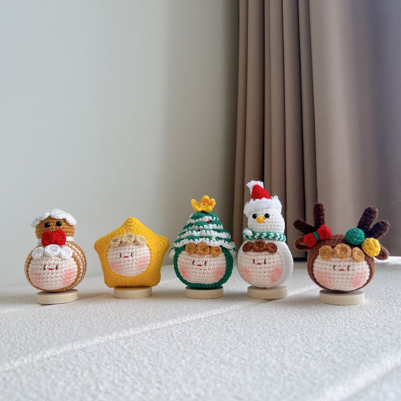 Christmas balls decoration_Christmas balls key chain - ตุ๊กตา - ผ้าฝ้าย/ผ้าลินิน 