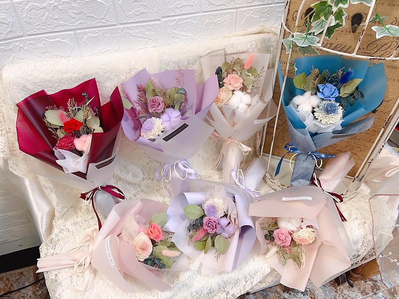 |Romantic Daily|Eternal Rose Single Bouquet - ช่อดอกไม้แห้ง - พืช/ดอกไม้ 