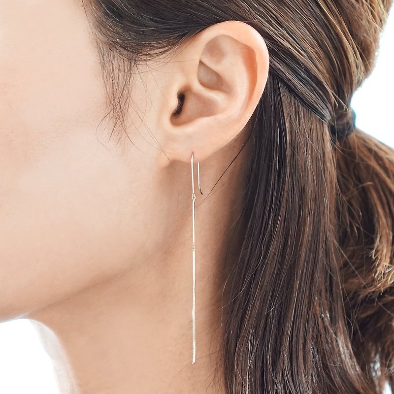 【anapnoe】Legato-Legato Drop Earrings - Earrings & Clip-ons - Other Metals Gold