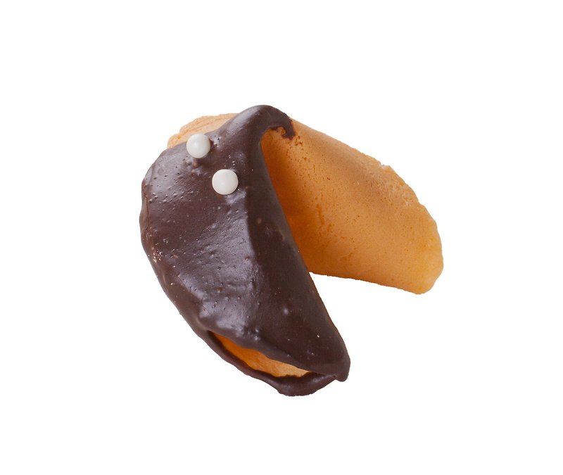 Black angel lucky fortune cookie wedding small thing custom made your little lucky - Handmade Cookies - Genuine Leather Brown
