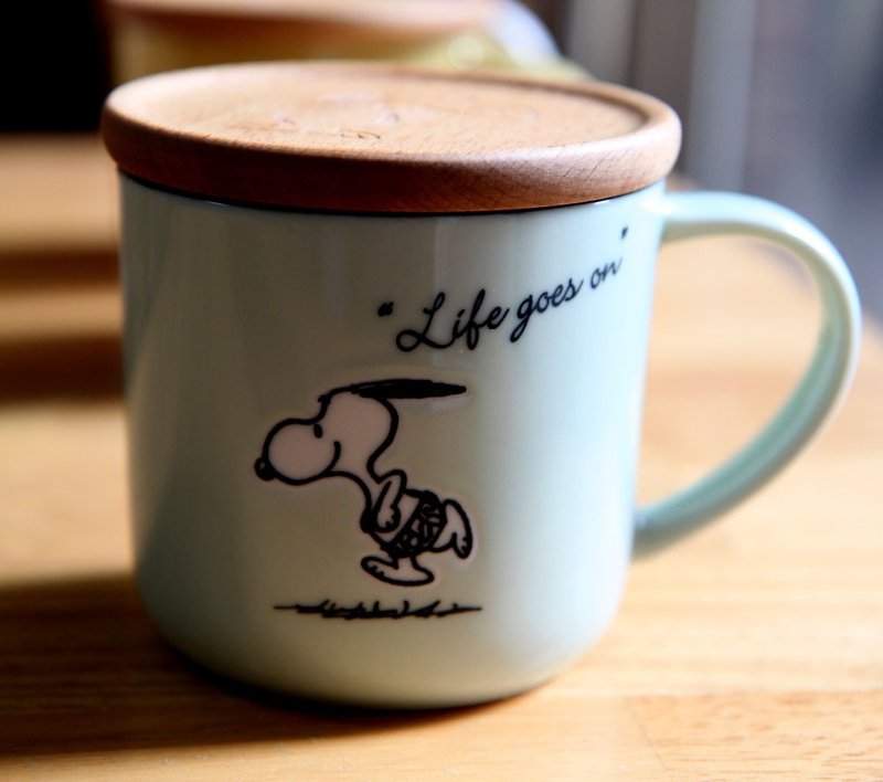 【Anniversary Free Shipping】SNOOPY Snoopy-Seasonal Series Mug + Coaster Pad (Summer) - Cups - Pottery 