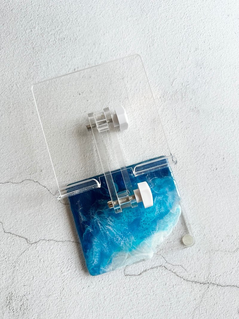 Ocean Style Foldable Transparent Acrylic Phone Tablet Stand - ที่ตั้งมือถือ - อะคริลิค 