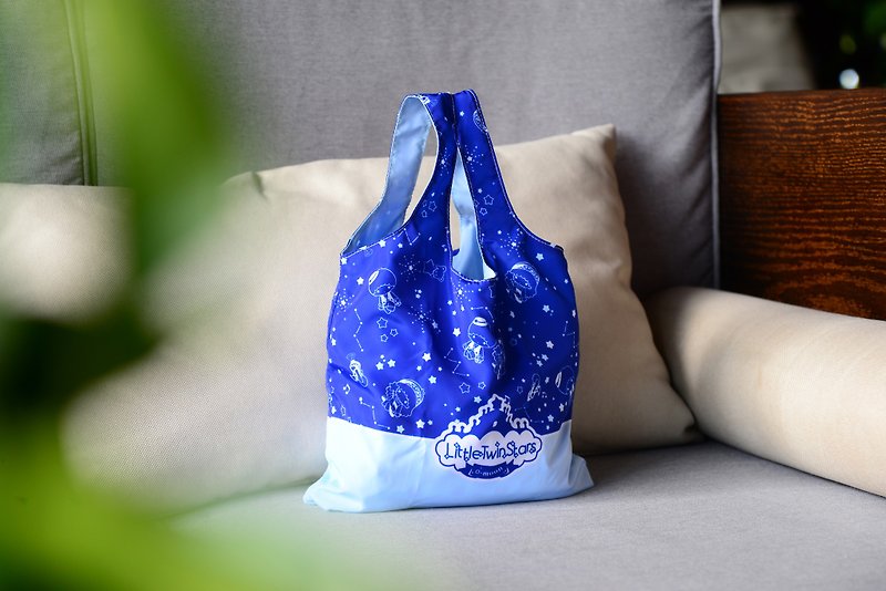 Eco storage bag vest bag lIttle twin stars Macau Limited Special Edition Eco Bag Blue - กระเป๋าถือ - วัสดุอื่นๆ หลากหลายสี