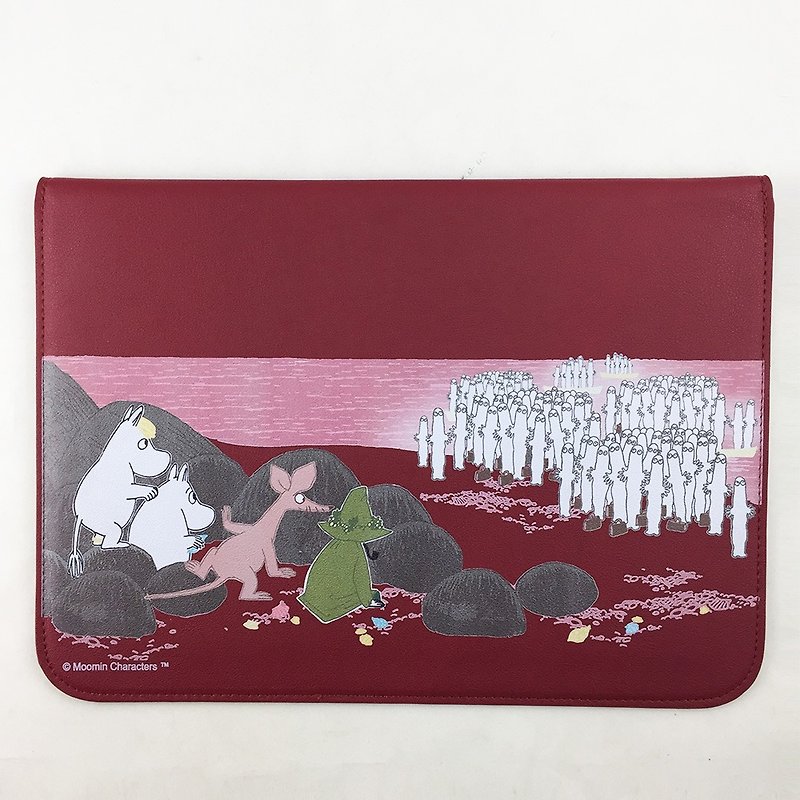 Moomin 噜噜 Mi authorized -3C protective holster (wine red) [yoyo] 39 * 27cm - Tablet & Laptop Cases - Genuine Leather Red
