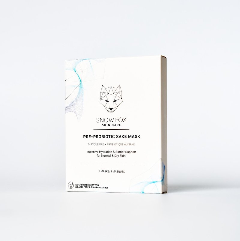 世界初　美肌フローラ SAKE マスク(1箱5枚入り)　日本国内発送 Snow Fox Skincare スノーフォックススキンケア - 面膜/凍膜/泥膜 - 環保材質 