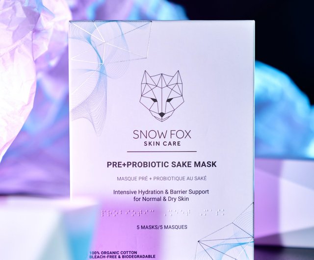 世界初 美肌フローラ SAKE マスク(1箱5枚入り) 日本国内発送 Snow Fox