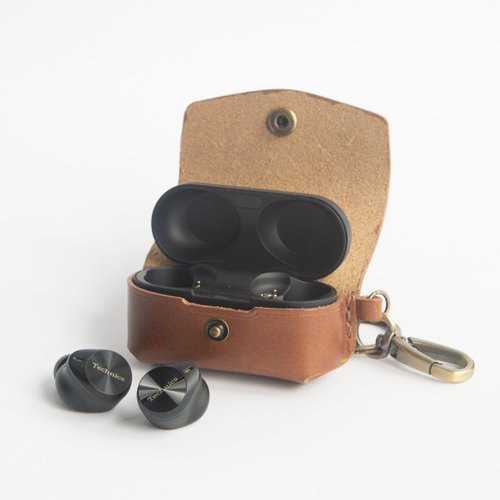 名入れ刻印可能 Technics EAH-AZ80 カスタムイヤホンレザー保護ケース