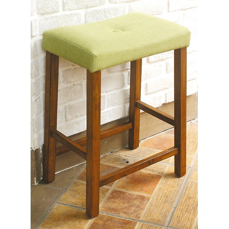 [Handmade wooden chair] Waterproof cloth grass green - เฟอร์นิเจอร์อื่น ๆ - ไม้ สีเขียว