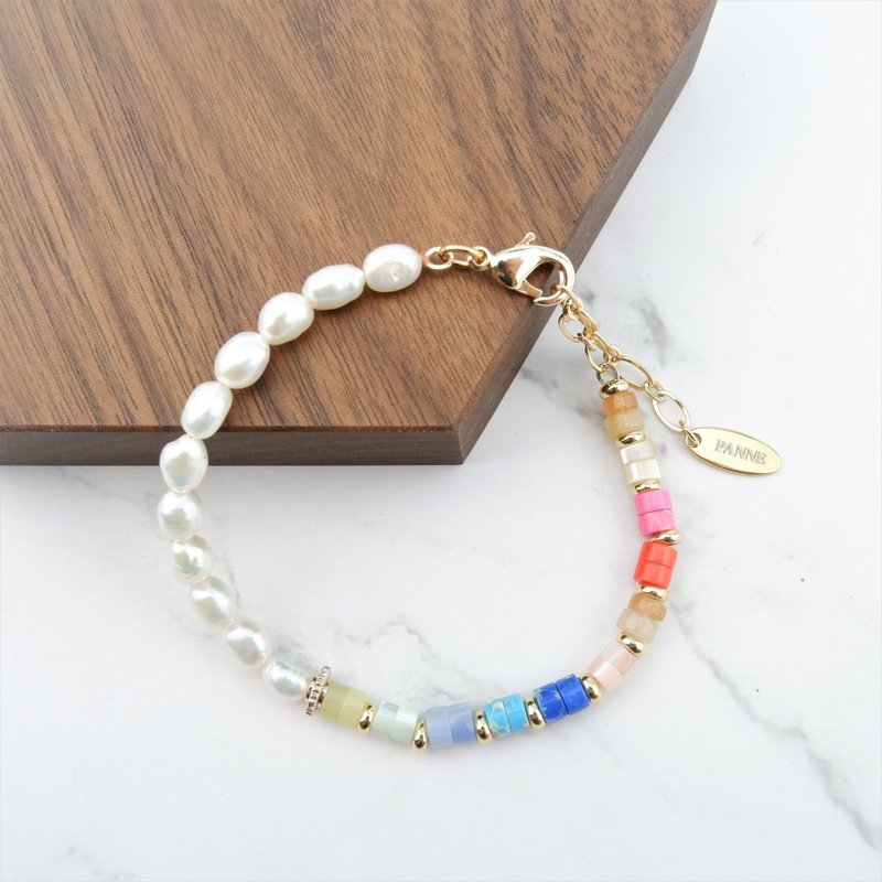 Freshwater Pearl Bracelet - 手鍊/手環 - 貝殼 多色