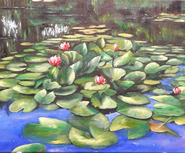 画家 HaRu 睡蓮 絵画 油絵 m69329075135_1.jpg?1696755210