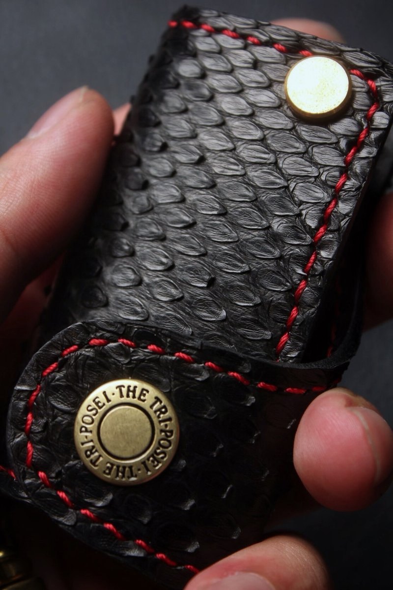 [Poseidon boutique handmade leather goods] Benz Benz car key holster hand-made - ที่ห้อยกุญแจ - หนังแท้ 