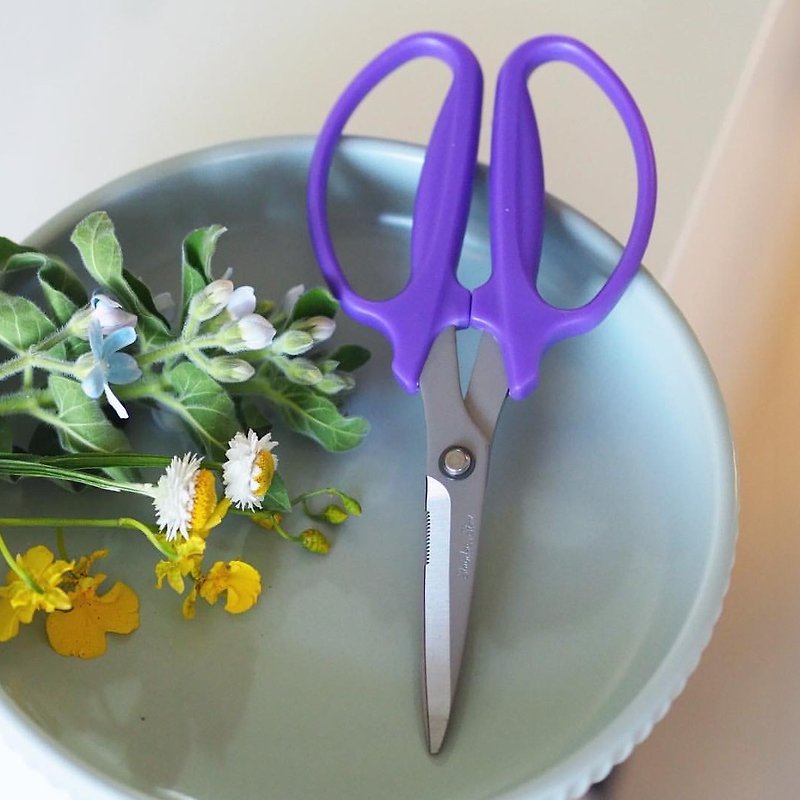 Floral scissors Eben's exclusive professional stainless steel universal scissors exported to the United States - Scissors & Letter Openers - Stainless Steel Purple