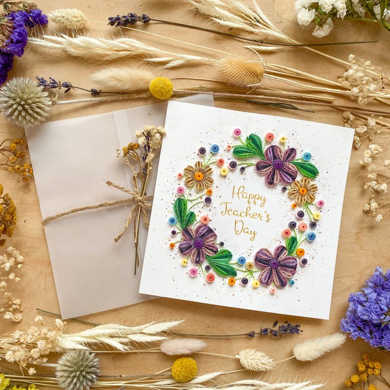 Greeting Card - Happy Teacher's Day - 卡片/明信片 - 紙 多色