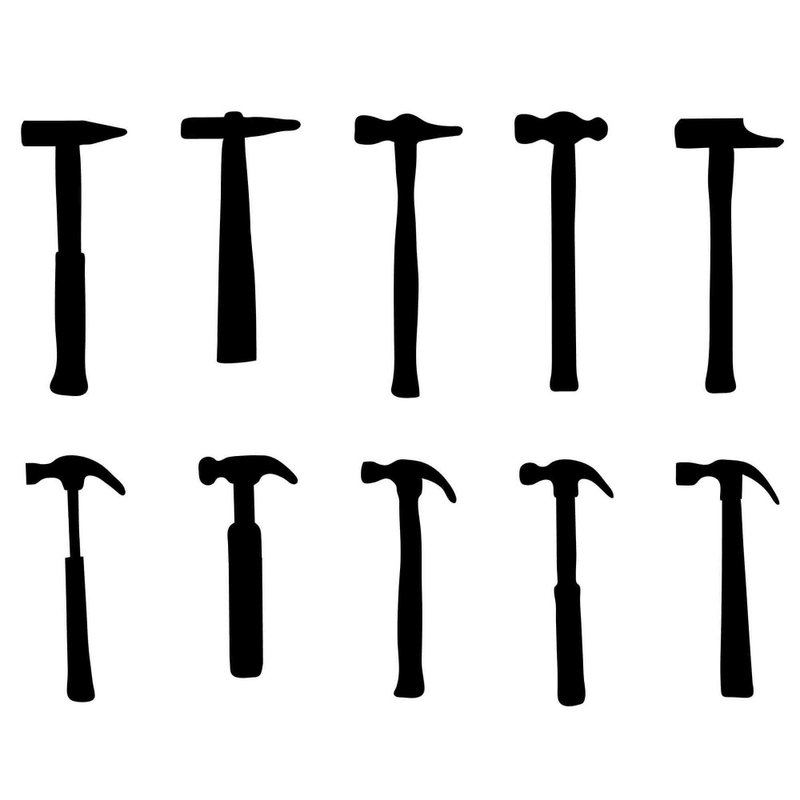 ハンマー svg, ハンマー svg, ハンマー eps, ハンマー テンプレート, ハンマー png, ハンマー カットアウト - デザインテンプレート - その他の素材 